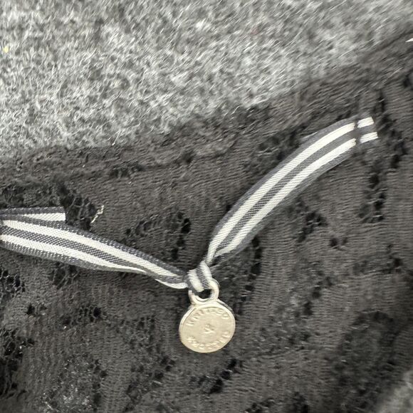 Anthropologie Knitted & Knotted Sweater Women's XL Black Cream Jacquard - Picture 3 of 10